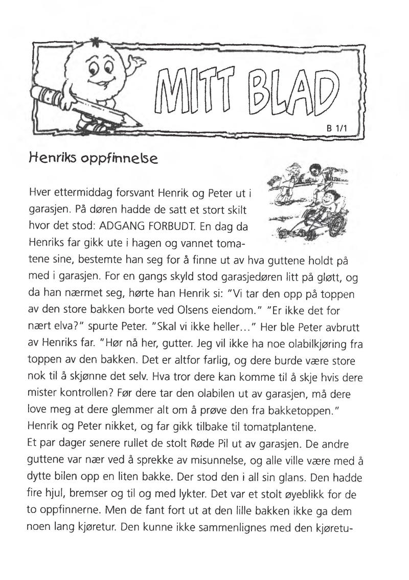 Xtra: Mitt Blad B1